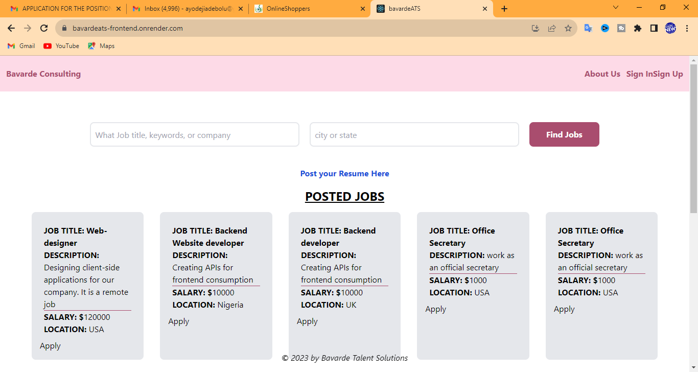 Applicant Tracking System