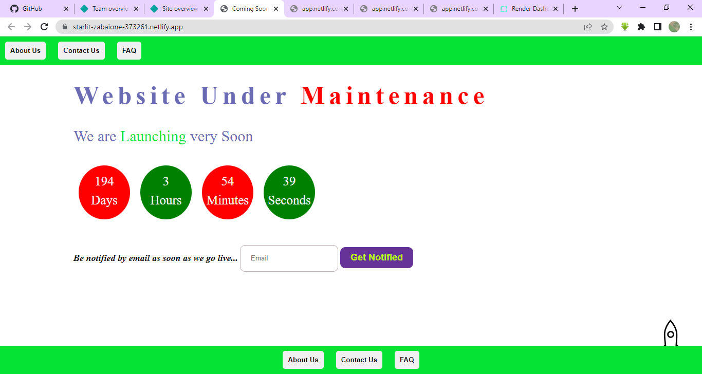 Coming Soon Website